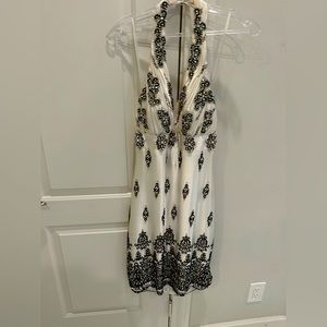 TONY BOWLS BEADED MINI DRESS